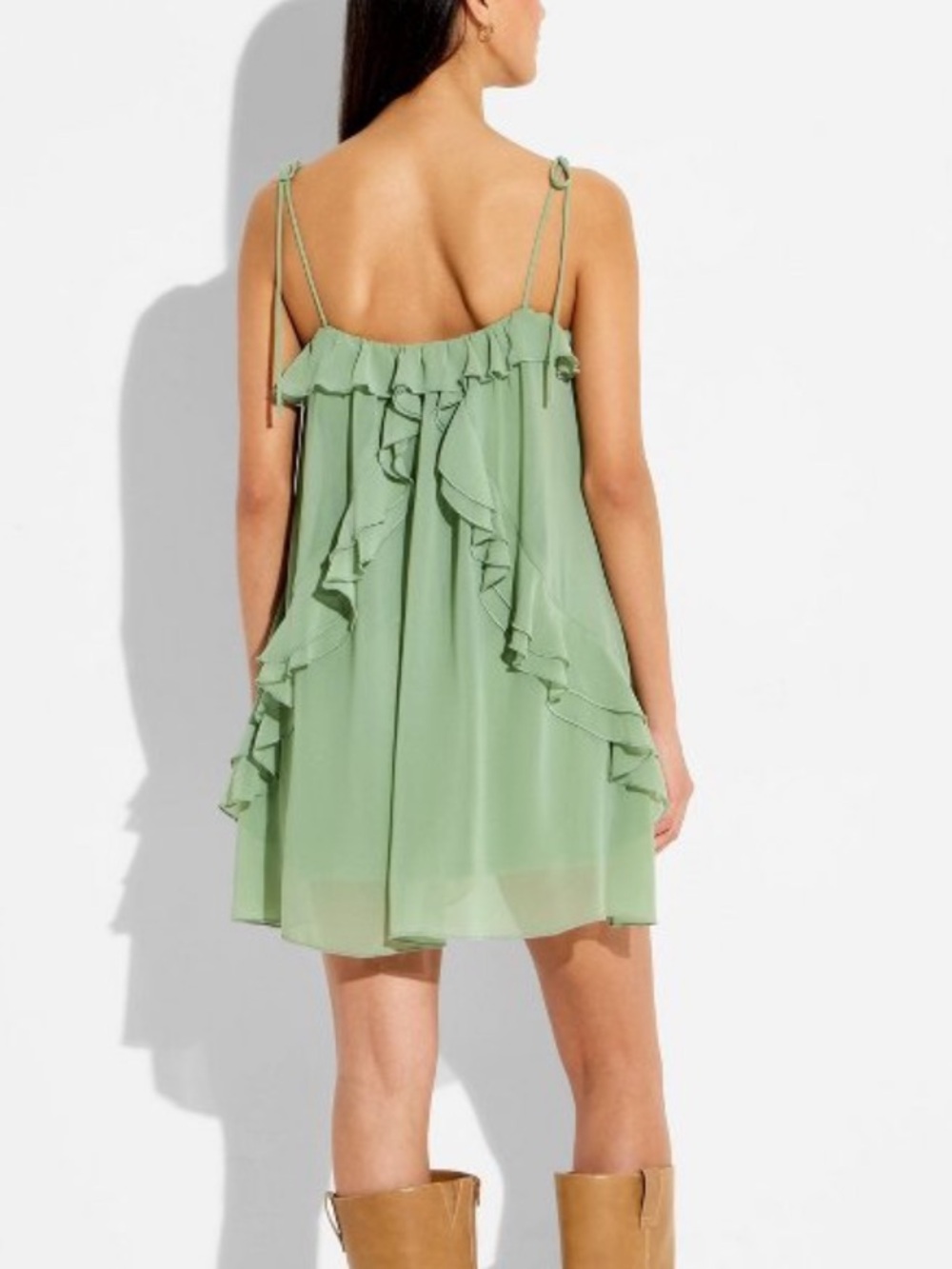 Boho Ruffle Mini Dress - Picture 3 of 3